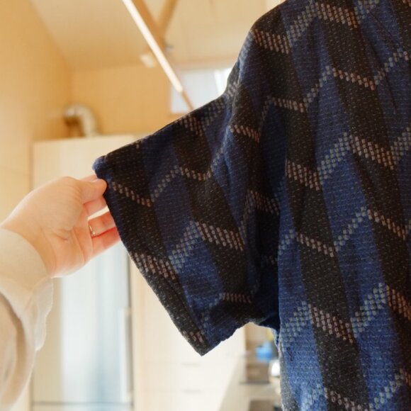 ace&jig Blue Caftan-style Woven Top Small (fits larger) - Picture 4 of 5